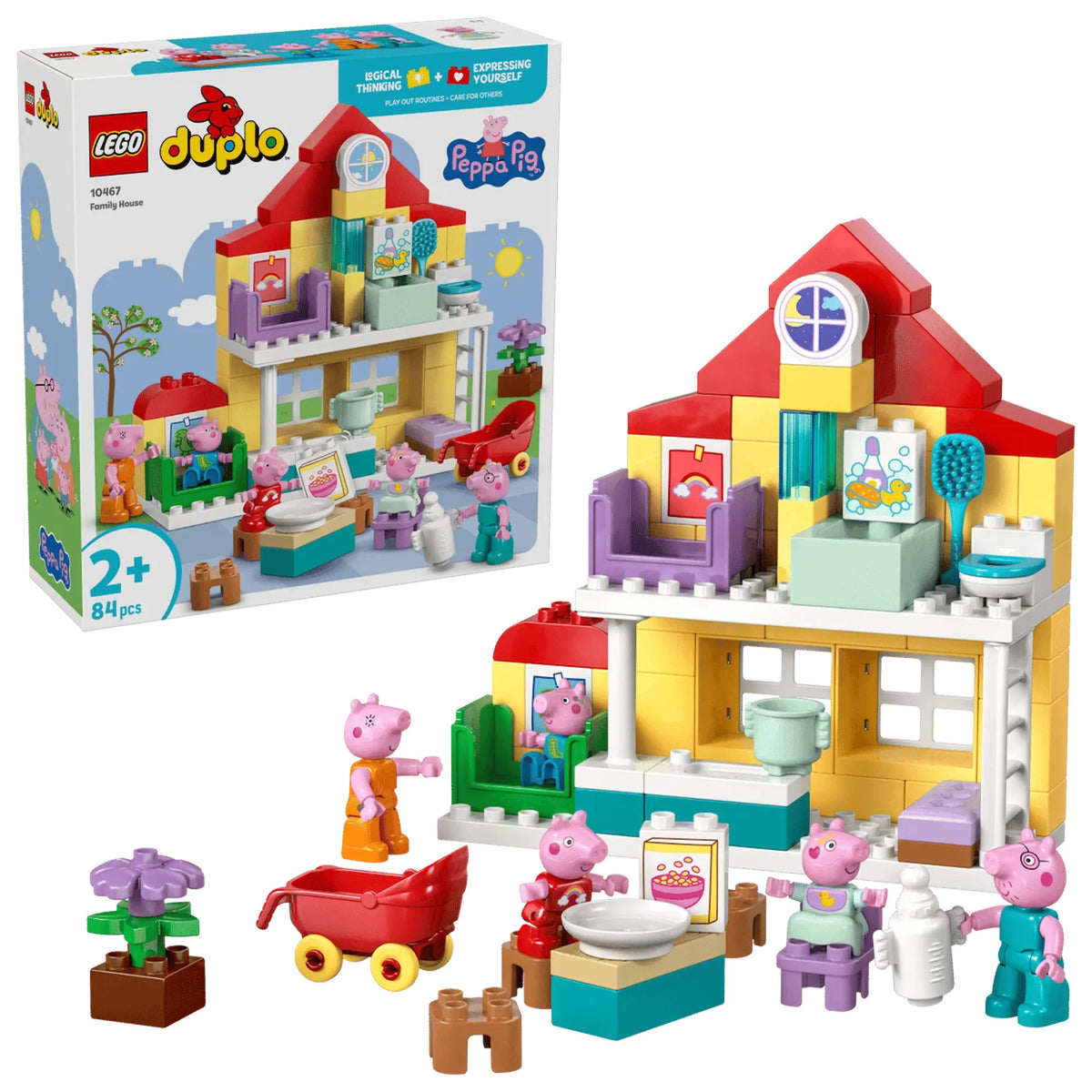 Set LEGO 10467 Peppa Pig con caja producto 84 piezas
