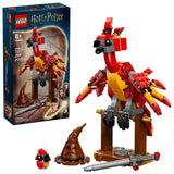 LEGO Harry Potter 76448: Figura articulada de Fawkes con base y accesorios
