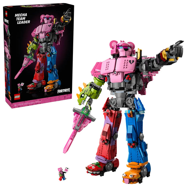 LEGO Fortnite Líder del equipo meca 77078 - Figura coleccionable de 2503 piezas con articulaciones móviles, espada y minifigura piloto
