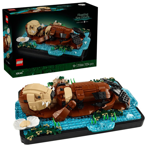 Set LEGO 21366 nutrias caja producto Ideas completo mar
