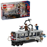 LEGO Marvel Spider-Man vs. Doc Ock Tren Subterráneo 76321 - Set de 393 piezas con tren construible, 4 minifiguras y tentáculos articulados
