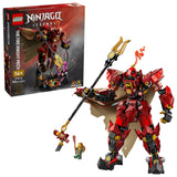 LEGO NINJAGO 71846: Meca Caballero del Fuego en batalla con monstruo marino