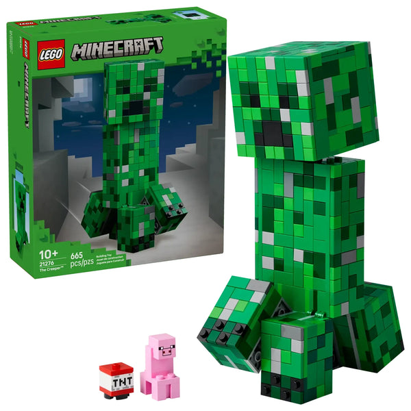 Figura LEGO® Minecraft™ El Creeper™ (21276) de gran tamaño con patas y cabeza articuladas