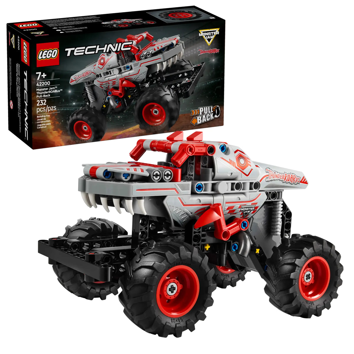 LEGO Monster Jam™ ThunderROARus™ con Motor de Carga Manual (42200)