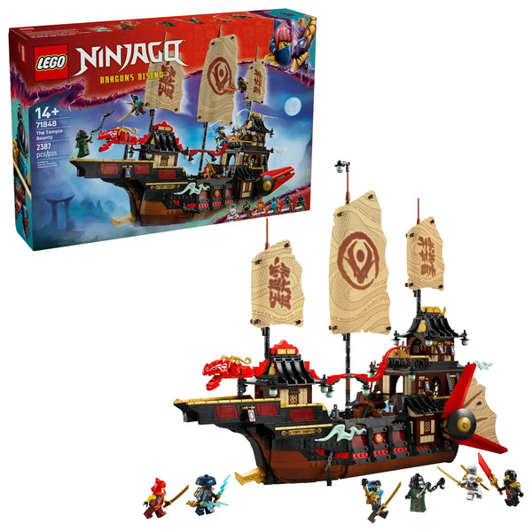 LEGO NINJAGO 71848: Bounty del Templo con minifiguras y detalles interiores