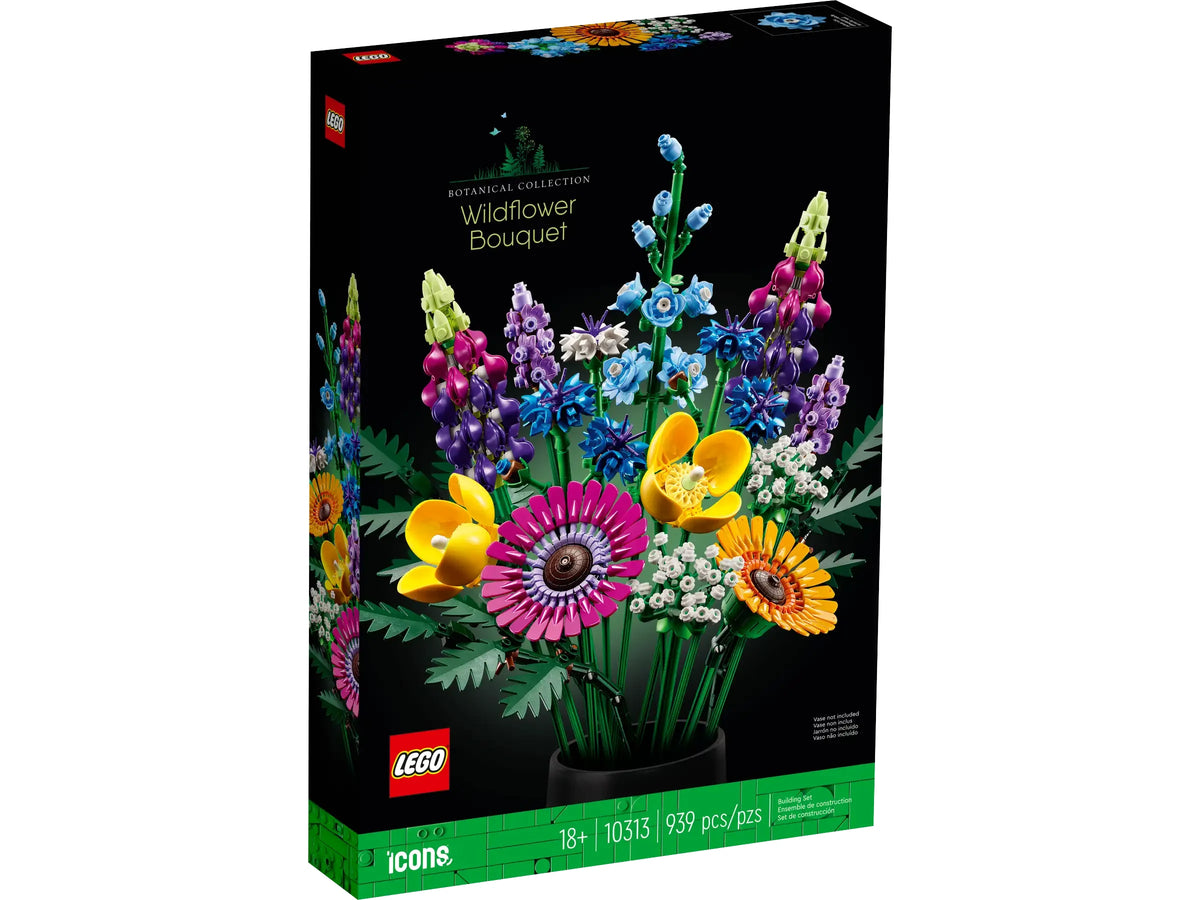 ramo de flores lego 10313 ideal para decorar el hogar
