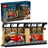 LEGO Harry Potter 76450 Rincón entre Libros con el Expreso de Hogwarts y minifiguras
