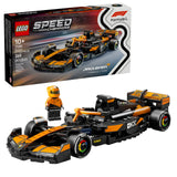 Set LEGO Speed Champions McLaren F1 Team MCL38 con caja oficial, coche montado y minifigura incluida, 269 piezas