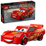 Set completo LEGO Speed Champions 77255 con caja negra 20 aniversario Cars y Rayo McQueen construido
