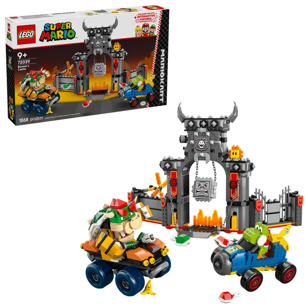LEGO Super Mario Mario Kart Castillo de Bowser 72039 - Set de 1068 piezas con castillo, Quad Estándar, Kart Mach 8 y 4 figuras
