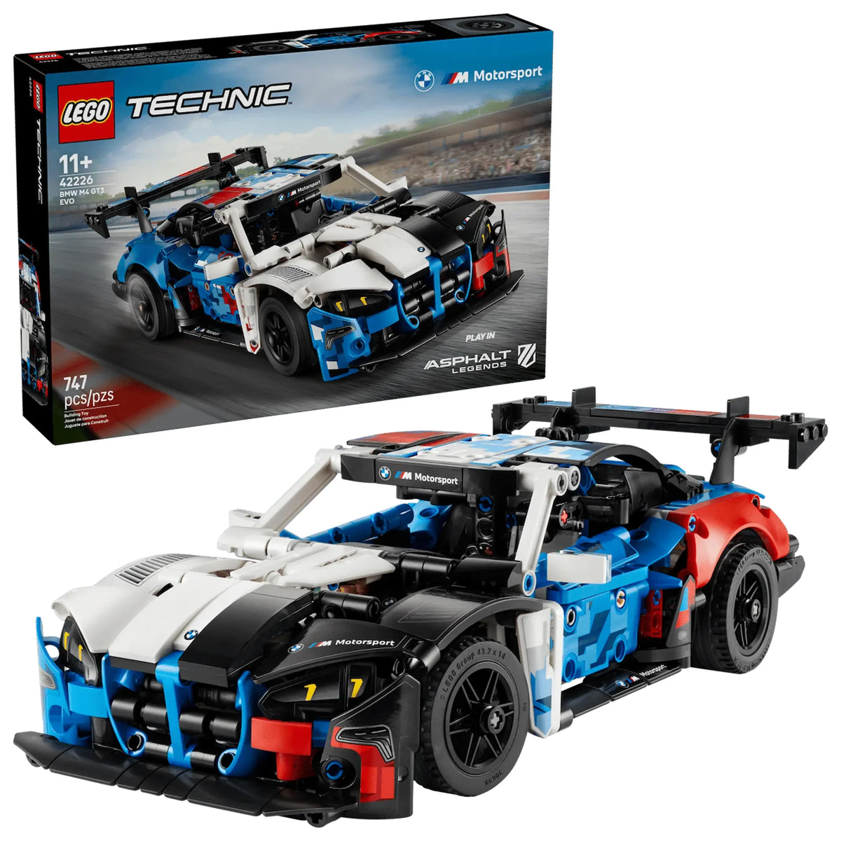 Set LEGO 42226 BMW caja producto Technic Motorsport completo
