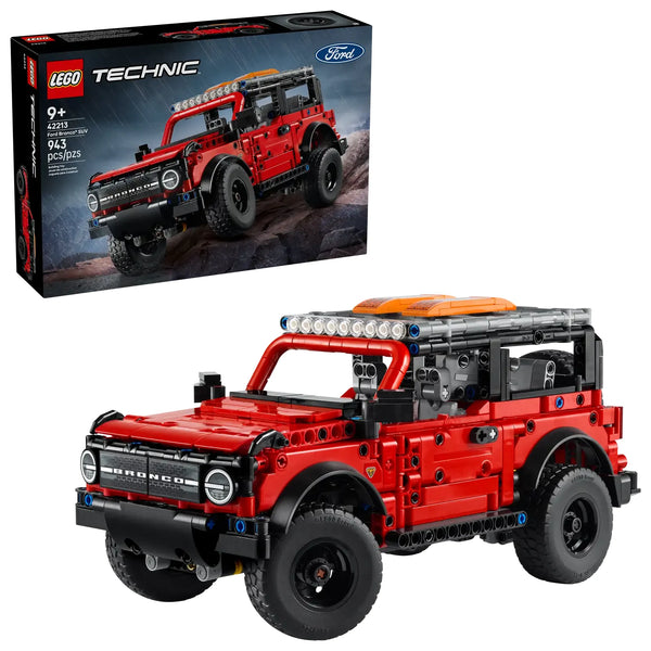LEGO Technic 42213 Ford Bronco - Caja de la maqueta todoterreno con suspensión y motor V6 para niños 9+
