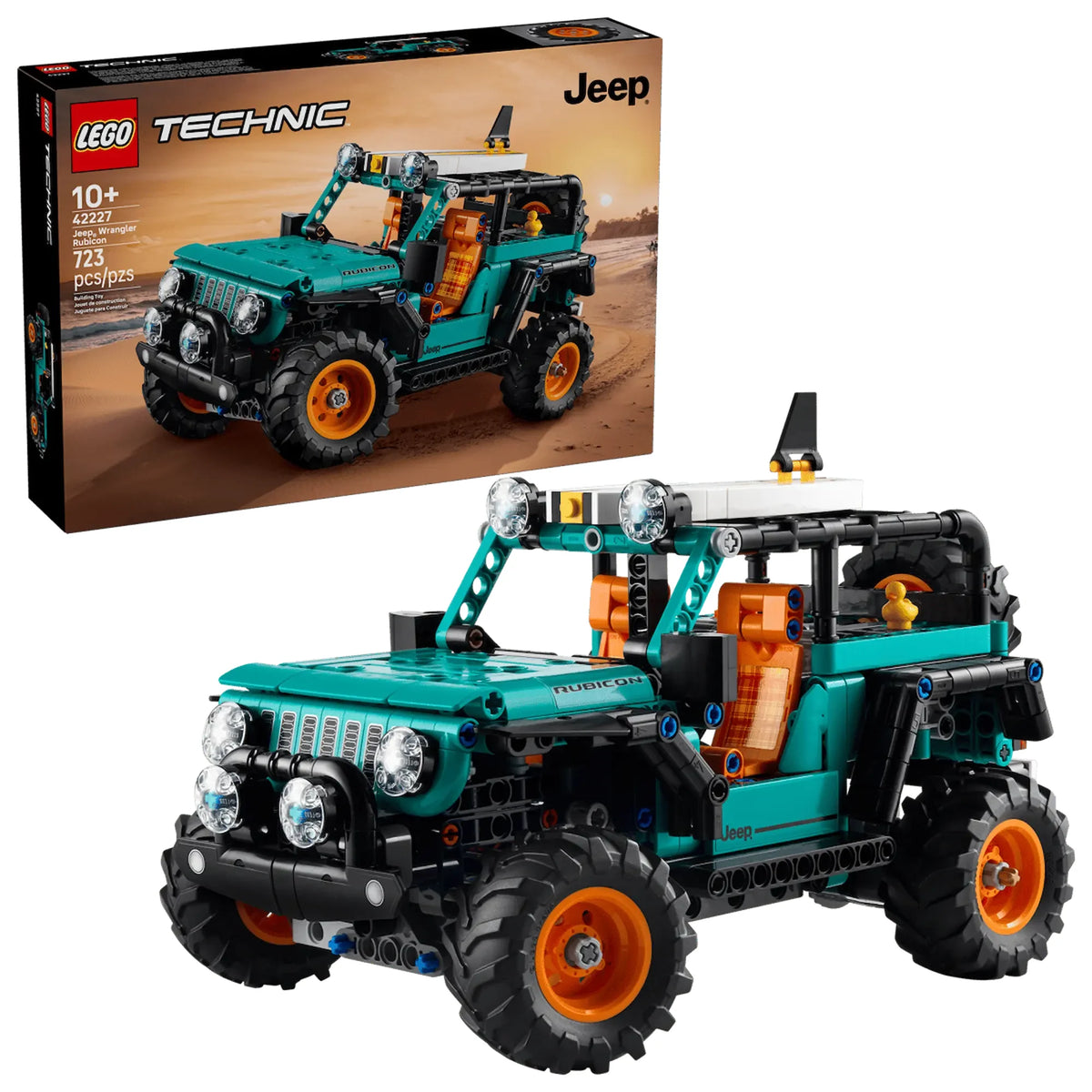 Set LEGO 42227 Jeep caja producto Technic Rubicon completo
