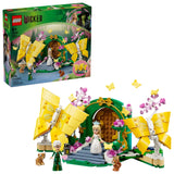 LEGO Wicked Boda de Glinda 75688 con mariposas articuladas cerradas mostrando el diseño decorativo completo del set de 476 piezas para mayores de 8 años
