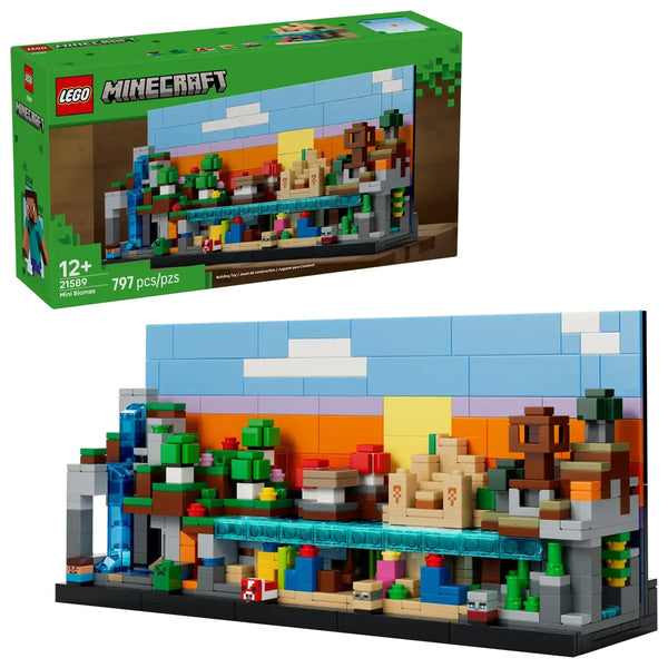 Mini Biomas LEGO Minecraft - Caja ref. 21589 con diorama completo 797 piezas