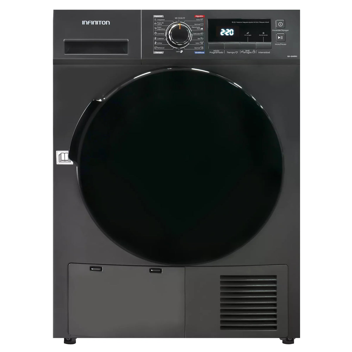 Secadora Infiniton SD-DG85G Condensación 8kg Inox