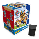 Pack recarga Panini Paw Patrol 12 Search & Rescue: caja de 36 sobres y deck box rígida negra, sin álbum