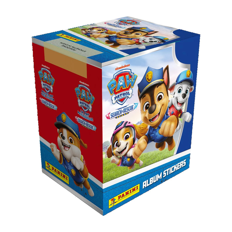 Caja display de 36 sobres Panini Paw Patrol Search & Rescue con 180 cromos