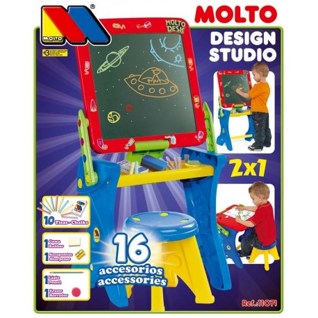 Bureau Moltó Chalk avec tabouret (11071) 