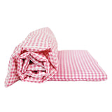 Cuna de muñecas Bino Molly de madera con ropa de cama – mecedora blanca con colchón, manta y almohada