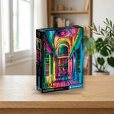Puzzle 1000 Clementoni Colorboom Athenaeum (37062) sobre una mesa de madera