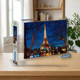 Puzzle 2000 Clementoni París (32554) sobre una mesa de madera