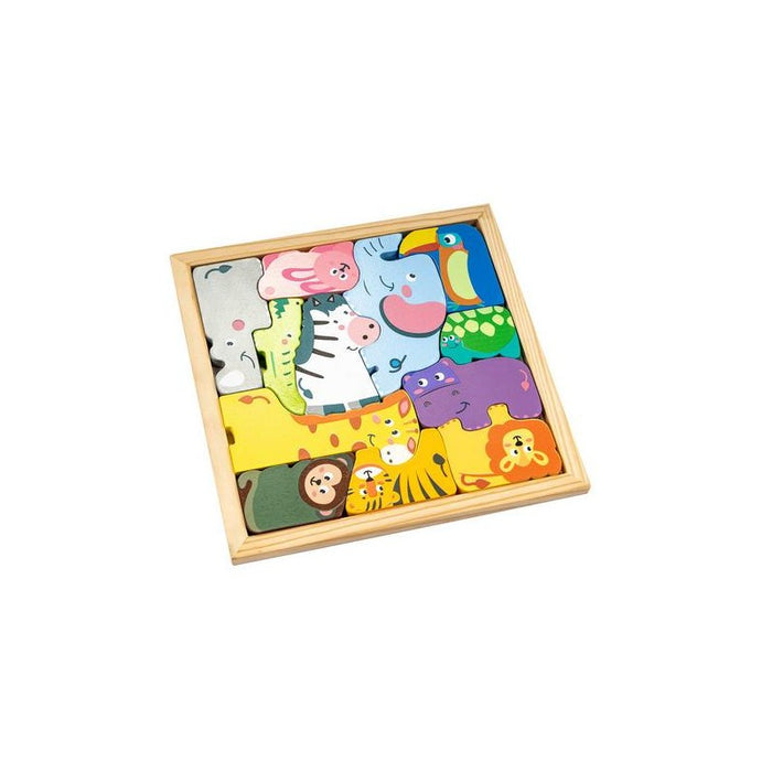Toy Planet Puzzle Animales Madera (019950)