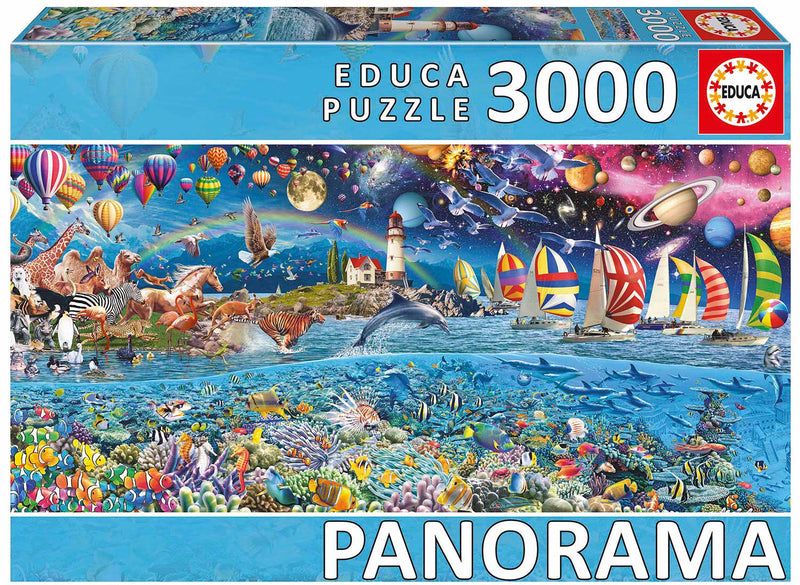 Educa Borrás Puzzle 3000 piezas Vida panorama (20265)