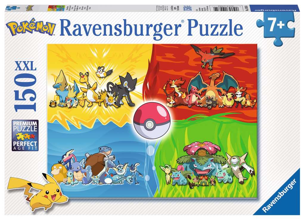 Puzzle Ravensburger 150 piezas XXL Pokémon piezas grandes para niños 7 años
