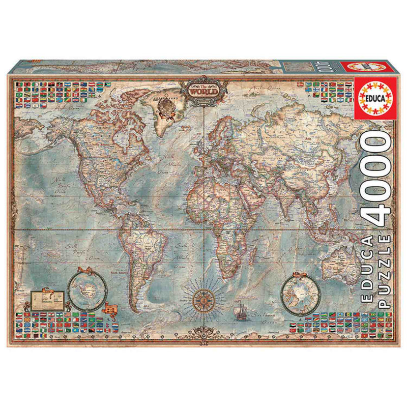 puzzle 4000 piezas Educa mapa político del mundo
