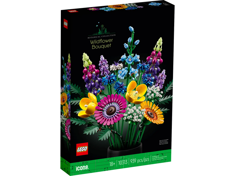 ramo de flores lego 10313 ideal para decorar el hogar
