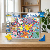 Ravensburger Puzzle 100 Piezas XXL Pokemon 13338 sobre una mesa de madera