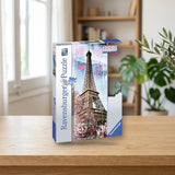 Ravensburger Puzzle 1000 Piezas La Torre Eiffel Paris 151035 sobre una mesa de madera