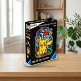 Ravensburger Puzzle 300 Piezas Pokemon Pikachu 00761 sobre una mesa de madera