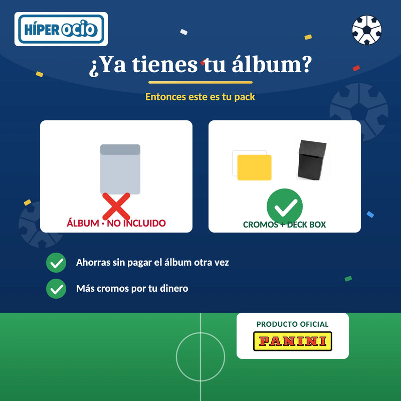 Infografía: pack pensado para quien ya tiene el álbum del Mundial 2026