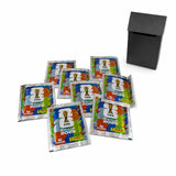 Pack Recarga 8 sobres Panini FIFA World Cup 2026 con Deck Box negra de regalo