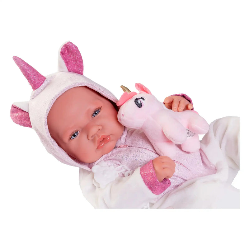 Recién Nacida con disfraz de unicornio — Muñecas Antonio Juan, ref. 50268 (vista 3)
