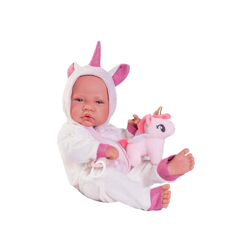 Recién Nacida con disfraz de unicornio — Muñecas Antonio Juan, ref. 50268 (vista 2)