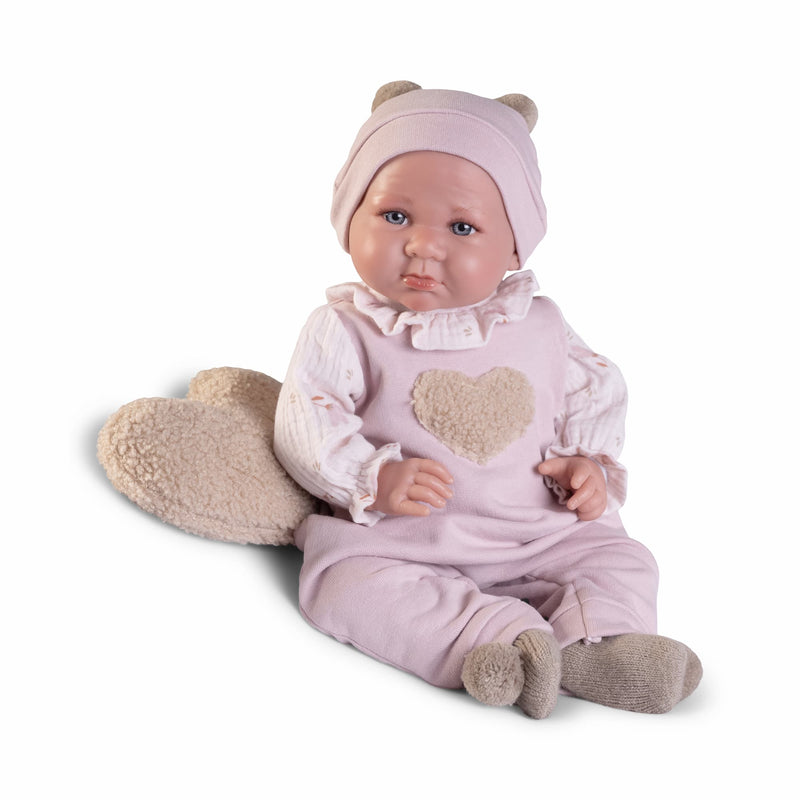 Recién Nacida con peso Luca con cojín corazón — Muñecas Antonio Juan, ref. 33370 (vista 2)