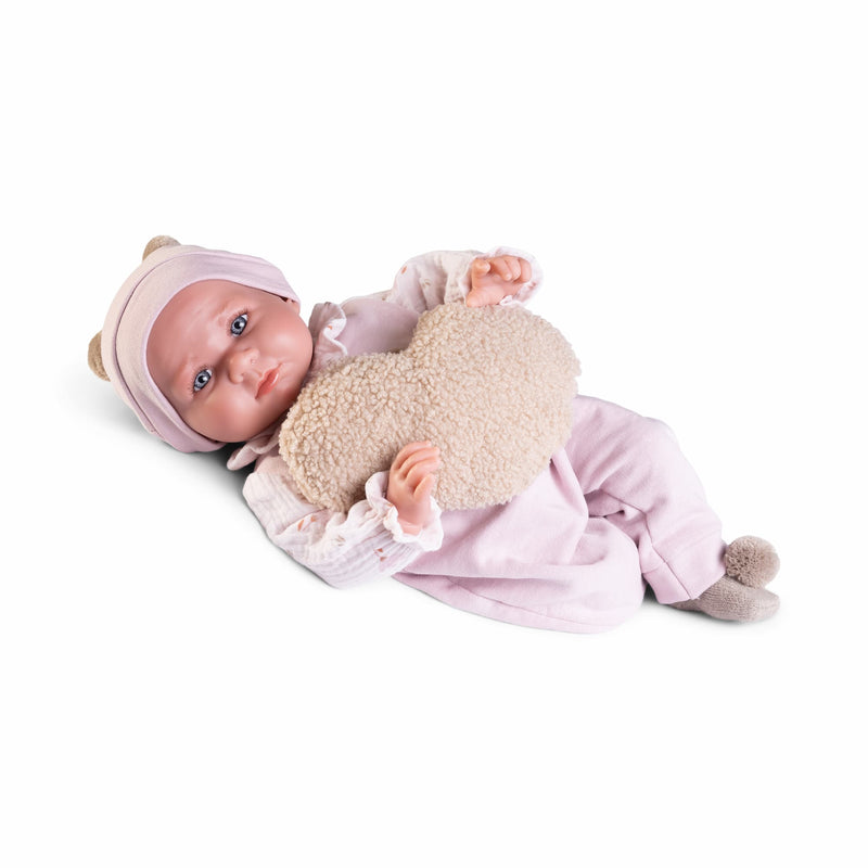 Recién Nacida con peso Luca con cojín corazón — Muñecas Antonio Juan, ref. 33370 (vista 3)