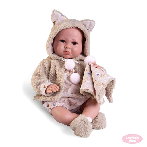 Recién Nacido Luca con chaqueta borreguillo — Muñecas Antonio Juan, ref. 33362 (vista 2)