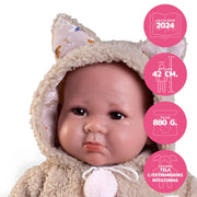 Recién Nacido Luca con chaqueta borreguillo — Muñecas Antonio Juan, ref. 33362 (vista 4)