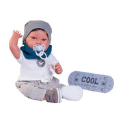 Recién Nacido Pipo skater — Muñecas Antonio Juan, ref. 33235 (vista 3)