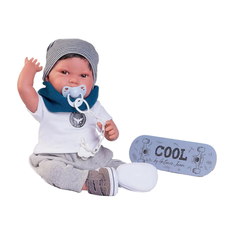 Recién Nacido Pipo skater — Muñecas Antonio Juan, ref. 33235 (vista 3)