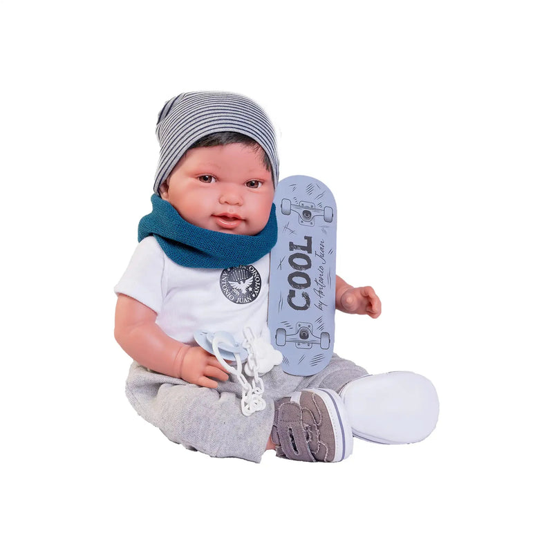 Recién Nacido Pipo skater — Muñecas Antonio Juan, ref. 33235 (vista 4)