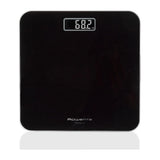 Báscula de baño Rowenta Premiss BS1800V0 negra de cristal templado con pantalla LCD