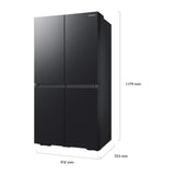 Frigorífico Americano Samsung RF59C700EB1 649L Grafito · vista 2