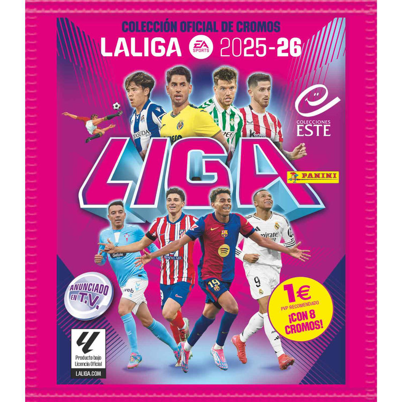 Sobre Individual Panini Liga Este 2025/26 - 8 Cromos LaLiga EA Sports