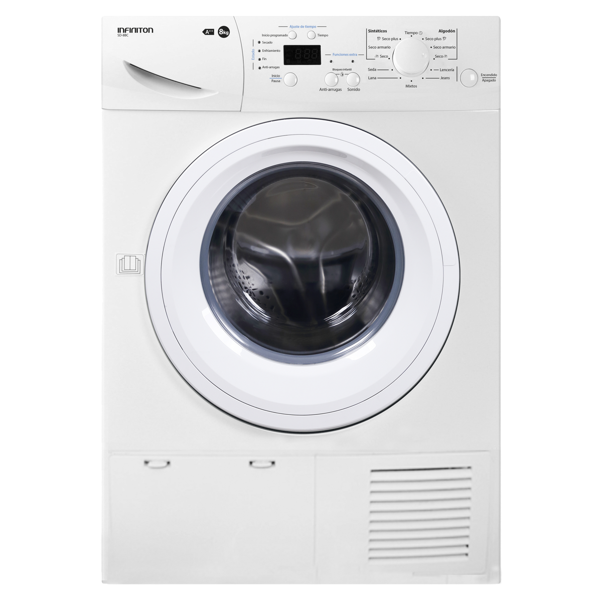 Secadora Infiniton SD-8BC 8 kg Blanco - vista frontal