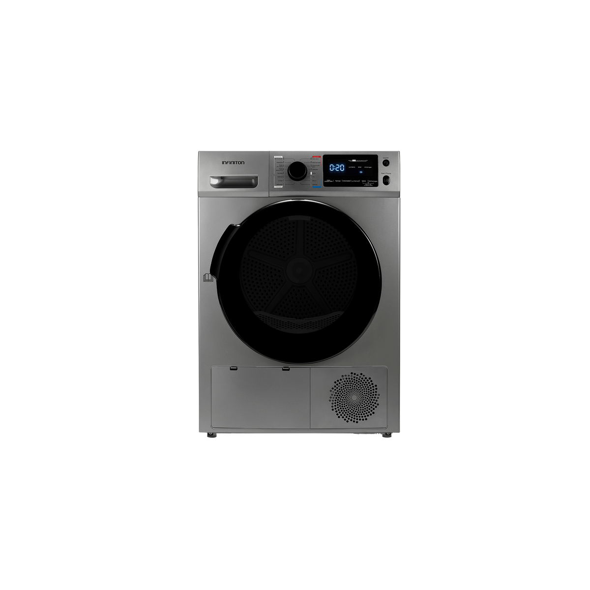 Secadora Infiniton SD-B98G 9 kg Dark Inox - vista frontal